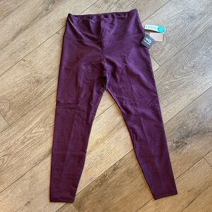 Lola Getts Active Women's High Rise Leggings - Gerry Textured, Burgundy